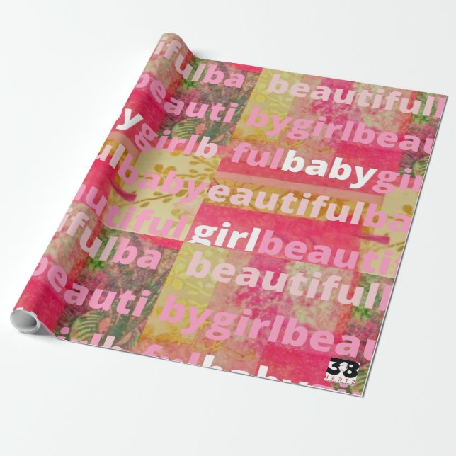Papel De Regalo Hermosa colección de niñas bebés (Desenrollado)