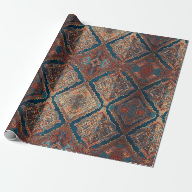 Papel De Regalo Hermosa colección moderna del viejo patrón persa (Desenrollado)
