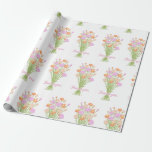 Papel De Regalo Hermosa Flor Silvestre Pastel Despedida de Soltera<br><div class="desc">Papel de regalo de hermosa flor silvestre que utiliza principalmente rosa,  naranja,  beige y verde en paleta de colores pastel,  con “Gracias” o cualquier otro mensaje personalizado que desees,  perfecto para despedida de soltera o cualquier ocasión especial de regalo.</div>
