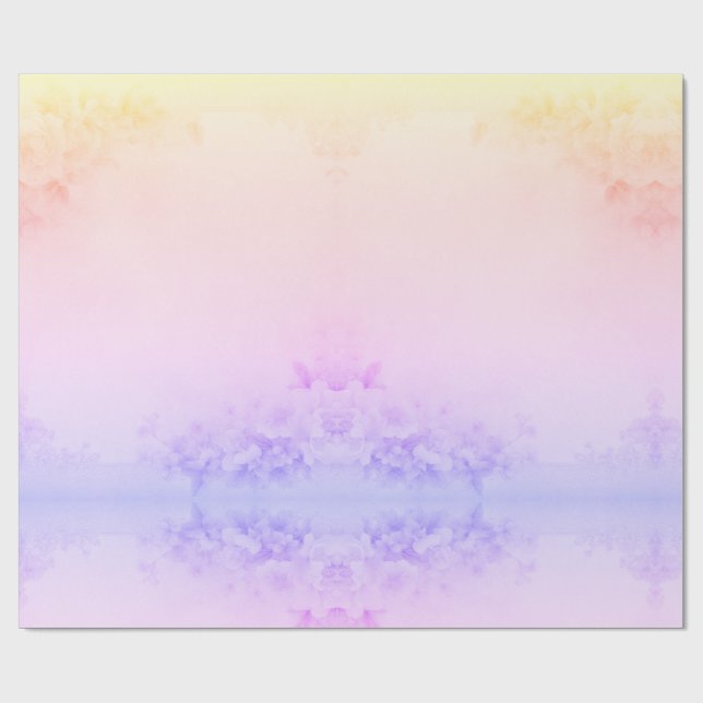 Papel De Regalo Hermosa Floral (Superficie plana)