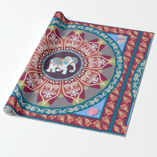 Papel De Regalo Hermosa manta cuadrada de estilo étnico con mand