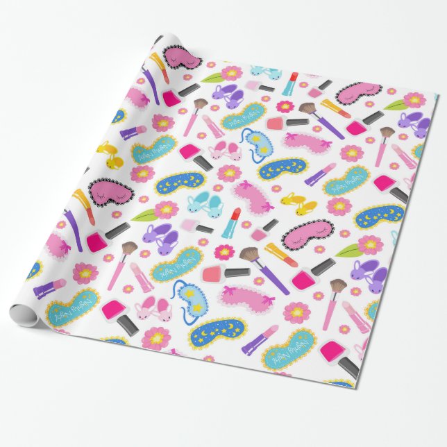 Papel De Regalo Hermosa Moda Girly (Desenrollado)