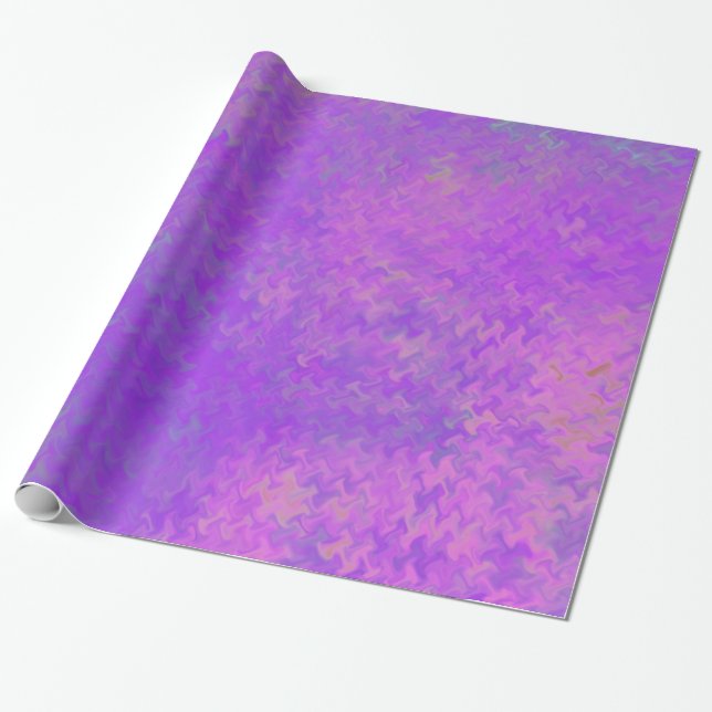 Papel De Regalo Hermosa pintura artística brillante violeta con pa (Desenrollado)