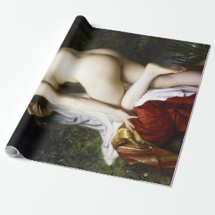Papel De Regalo Hermosa pluma femenina (por Bouguereau)