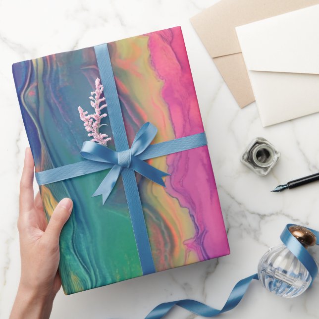 Papel De Regalo Hermosa tienda artística contemporánea de parto (Regalar)