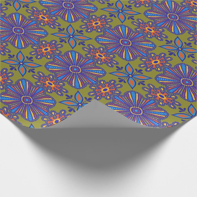 Papel De Regalo Hermosa Tile Boho Talavera (Esquina)