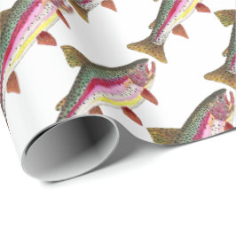 Papel De Regalo Hermosa trucha arco iris para pescadores hombres y