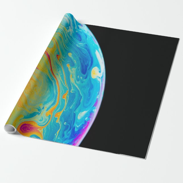 Papel De Regalo Hermosas estrellas (Desenrollado)