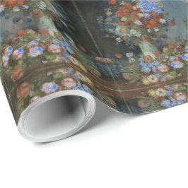 Papel De Regalo Hermosas flores en una bolsa