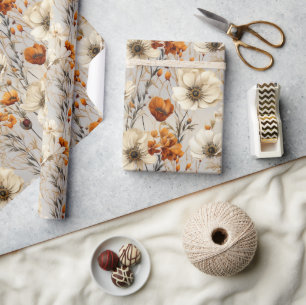 Papel De Regalo Hermosas flores silvestres