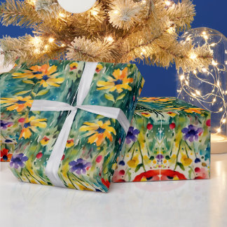 Papel De Regalo Hermosas flores y Rosas