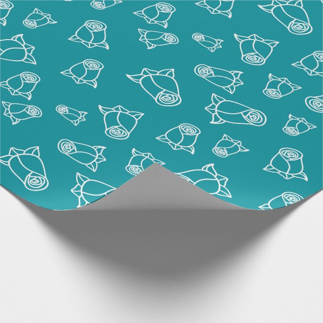 Papel De Regalo Hermosas Rosas Blancas de Boda Compromiso Sin Cost (Esquina)