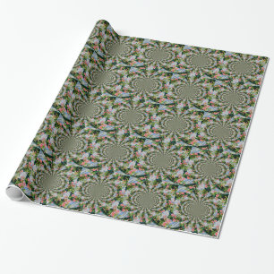 Papel De Regalo Hermosas rosas rojas rosadas retro acuarela floral