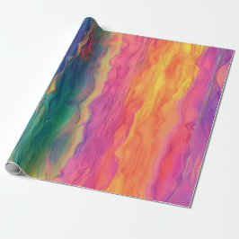 Papel De Regalo Hermoso Arte Contemporáneo Brillante para Baby Sho