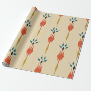 Papel De Regalo Hermoso arte de ikat abstracto étnico. Kasur sin f