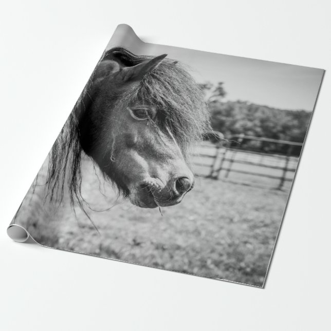PAPEL DE REGALO HERMOSO CABALLO (Desenrollado)