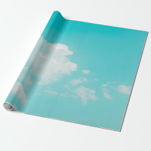 Papel De Regalo Hermoso cielo azul y nubes con luz natural