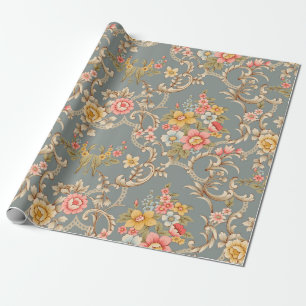 Papel De Regalo Hermoso diseño de borde de estilo barroco ornament