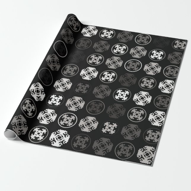 Papel De Regalo Hermoso diseño de patrones geométricos abstracto,  (Desenrollado)