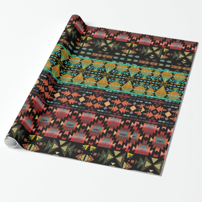 Papel De Regalo Hermoso estilo Suroeste Aspecto Eterno (Desenrollado)