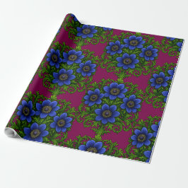 Papel De Regalo Hermoso floral retro