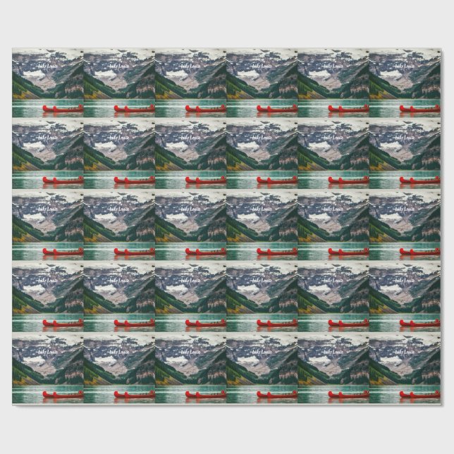 Papel De Regalo Hermoso lago Louise, Canadá  (Superficie plana)