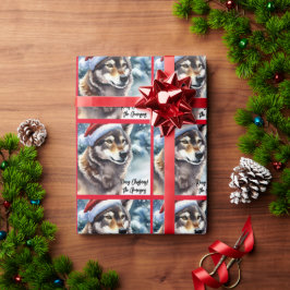 Papel De Regalo Hermoso lobo en la nieve