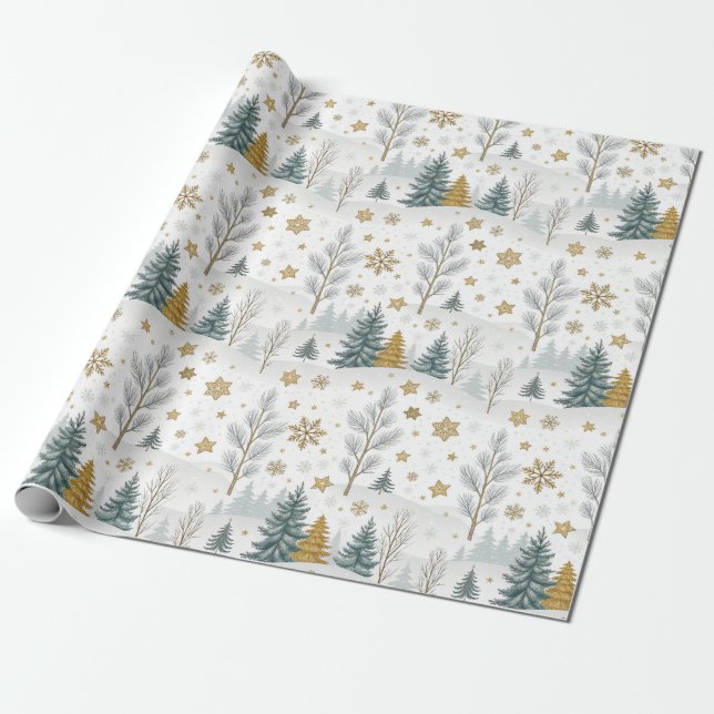 Papel De Regalo Hermoso Navidad (Desenrollado)