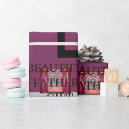 PAPEL DE REGALO HERMOSO PADRE GIFT_LETTER _PUPLER_BLACK_GRAY_