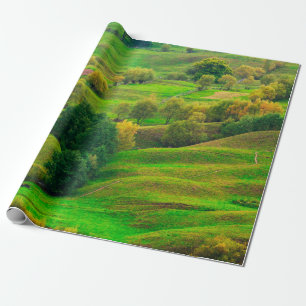 Papel De Regalo Hermoso paisaje montañoso a la luz del sol por la 