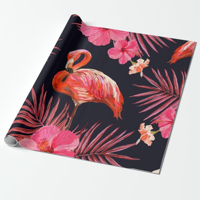 Papel De Regalo Hermoso patrón de verano floral sin fisuras (Desenrollado)