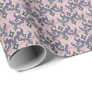 Papel De Regalo Hermoso patrón étnico de Damasco puntillismo 