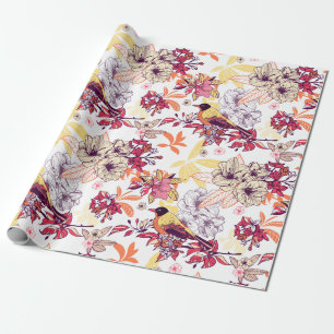 Papel De Regalo Hermoso patrón floral