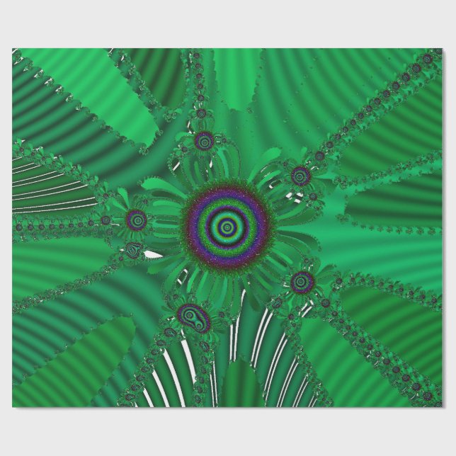 Papel De Regalo Hermoso patrón floral (Superficie plana)