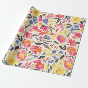 Papel De Regalo Hermoso patrón floral vintage en muchos tipos