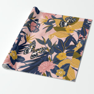 Papel De Regalo Hermoso patrón tropical dulce sin costura