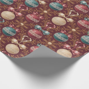 Papel De Regalo Hermosos adornos navideños victorianos
