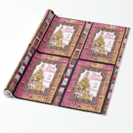 Papel De Regalo Hermosos Navidades Fiesta anual rosa