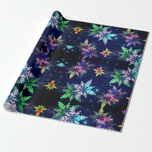 Papel De Regalo Hermosos pasteles de nieve en Star Galaxy