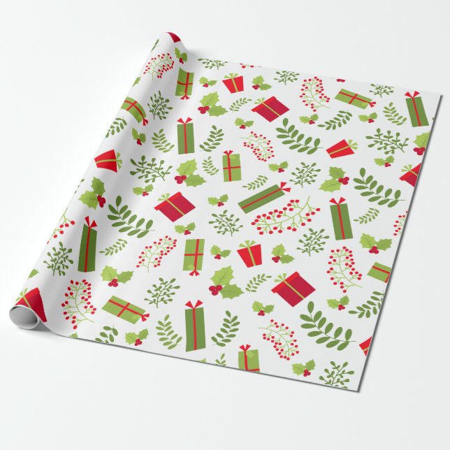 Papel De Regalo Hermosos regalos para Navidades (Desenrollado)