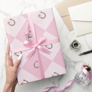 Papel De Regalo Herradura Afortunada de Vaquera Coqueta