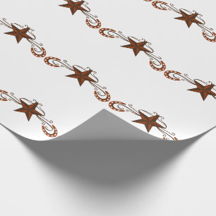 Papel De Regalo Herradura Estrella Scroll
