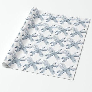 Papel De Regalo Herramientas cruzadas de las llaves inglesas
