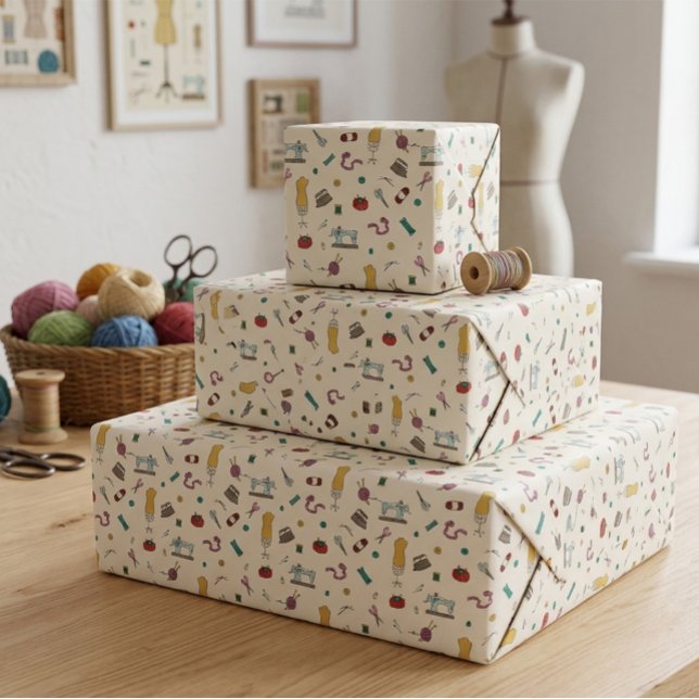 Papel de regalo Herramientas de costura de sastre  (Subido por el creador)