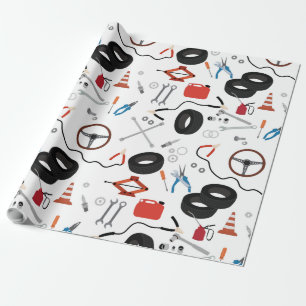 Papel De Regalo Herramientas mecánicas para automóviles