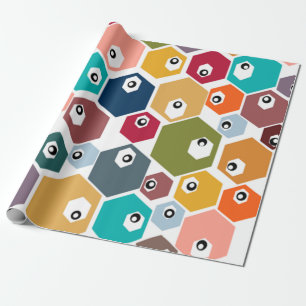 Papel De Regalo Hexagon Eyeballs 