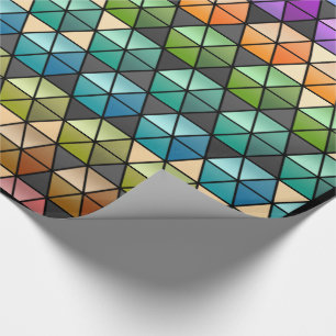 Papel De Regalo Hexagon Quilt (arcoiris cálido) v2