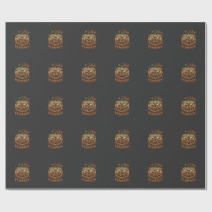 Papel De Regalo Hey Calabaza Gafas de Jack Lantern de Halloween Bi
