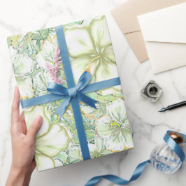 Papel De Regalo Hibiscus & lace WHITE