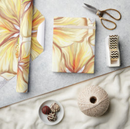 Papel De Regalo Hibiscus & lace YELLOW